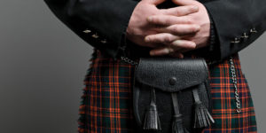 Image of a man in a kilt outfit, illustrating the concept of a Scottish limited company.