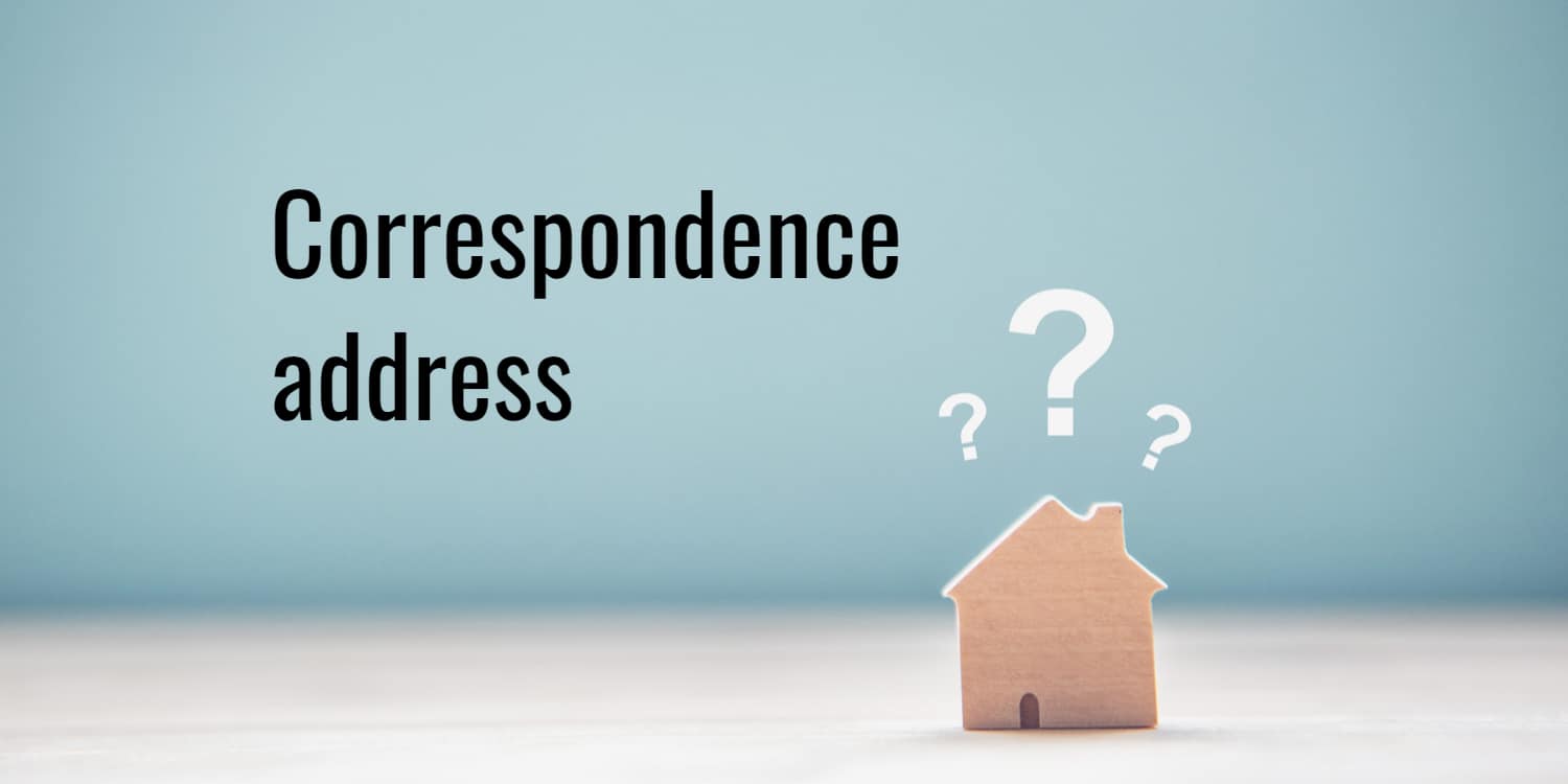  What Is A Correspondence Address 1st Formations