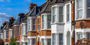 Photo of a row of house in the UK