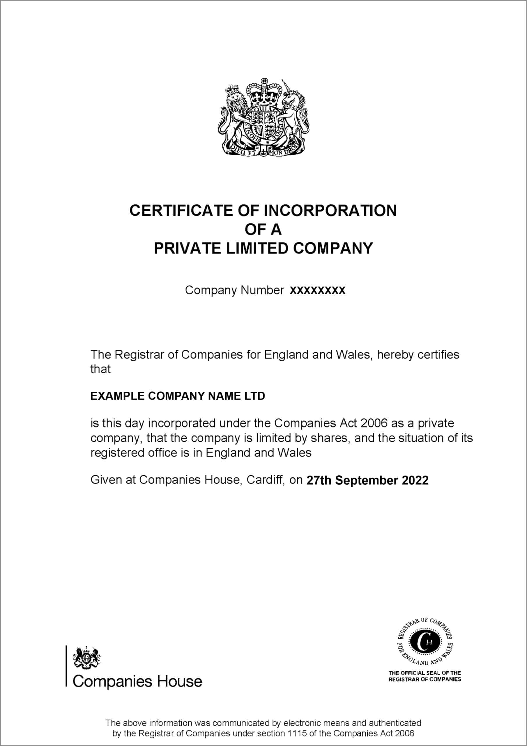 What are the Company Registration Documents? 1st Formations